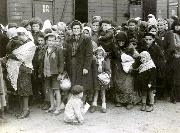 Image result for Jews Arriving at Auschwitz