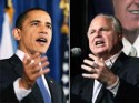 President Barack Obama and Rush Limbaugh