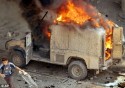 British Army Vehicle Hit by IED