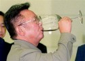 Kim Jong-il Drinking